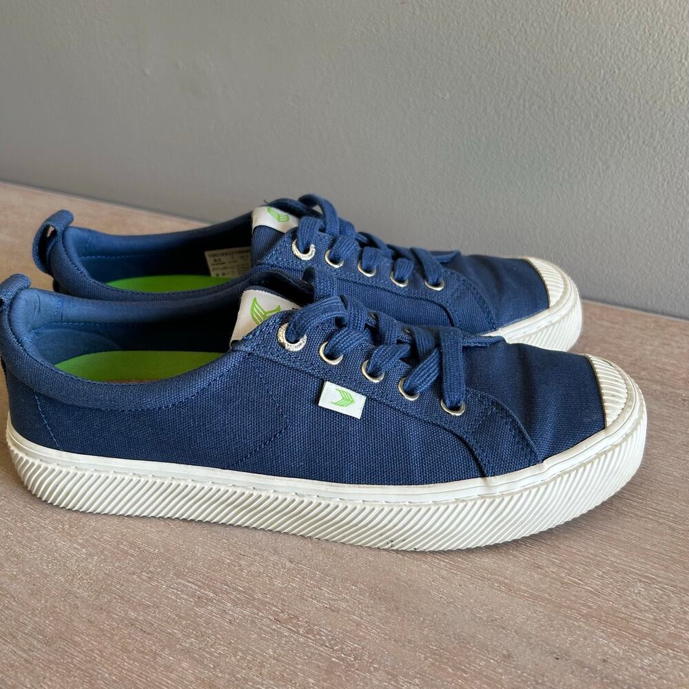 Cariuma Oca Low Sneakers - Navy Canvas, Women’s Size 8.5 Boho Casual.” - Picture 3 of 7